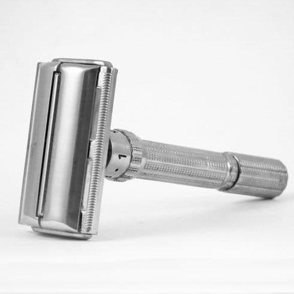 Vintage 1962 H2 Gillette Slim Adjustable Safety Razor - NICKEL