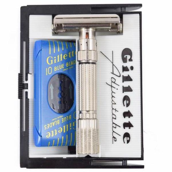 Vintage Boxed Gillette Fatboy E2 1959 Safety Razor