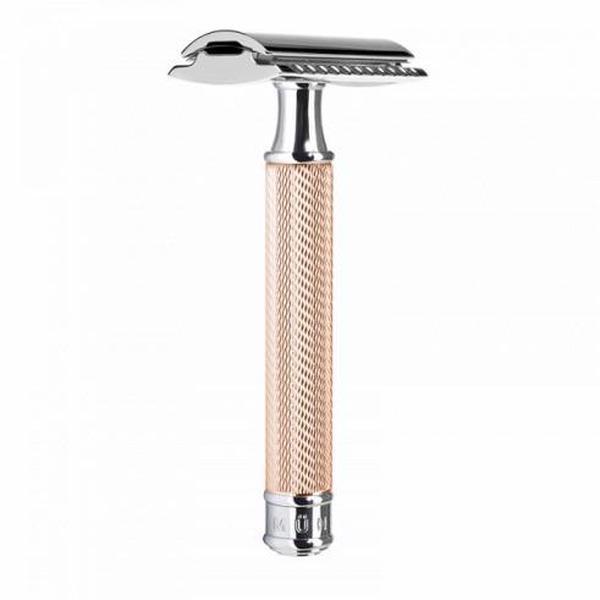 Muhle R89 Closed Comb Rosegold Handle Safety Razor