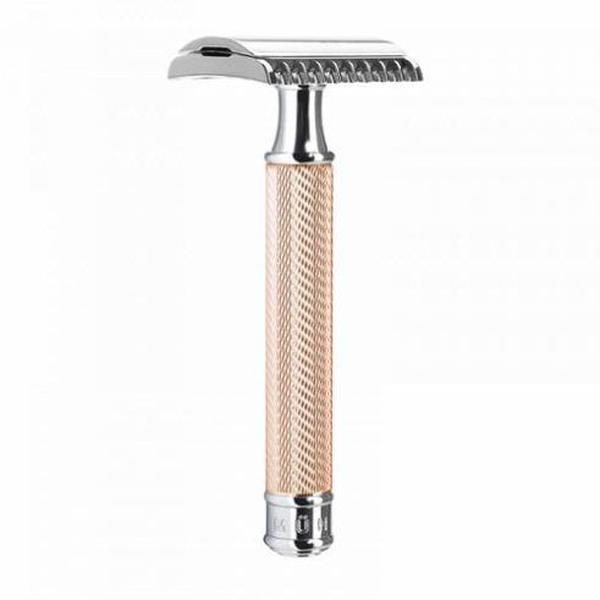 Muhle R41 Open Comb Rosegold Handle Safety Razor