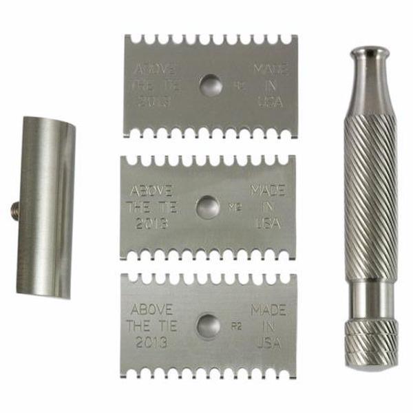 Above The Tie Atlas 5 Piece Open Comb Stainless Steel Safety Razor Set