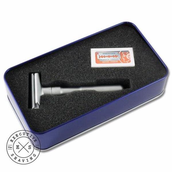 Merkur Futur Adjustable Matte Chrome Safety Razor with Gift Tin