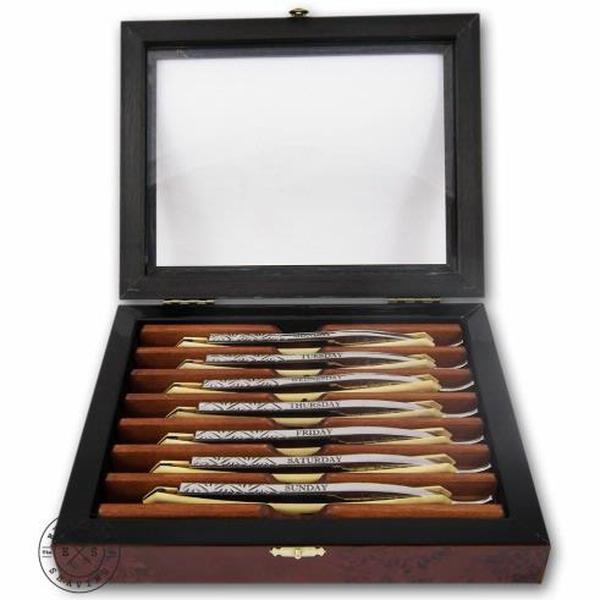 Thiers Issard 'Le Chasseur' Seven Day Straight Razor Set