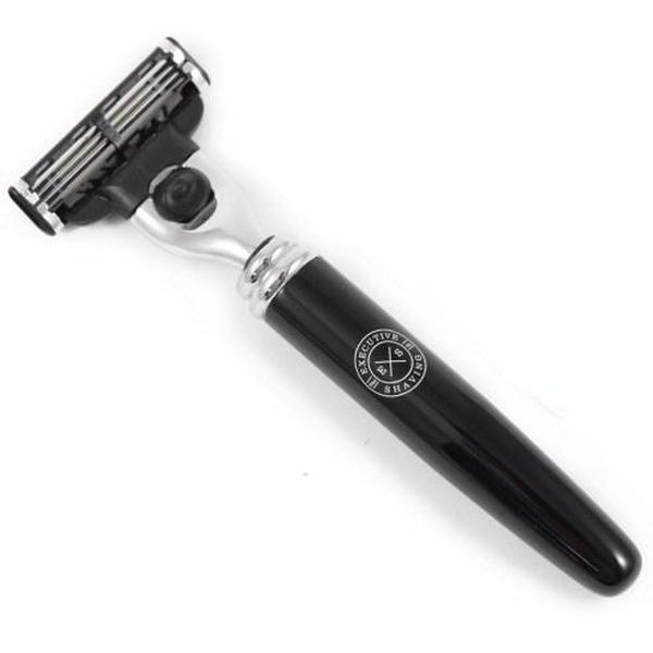 Executive Shaving Mach3 Razor with Black Aluminium Handle