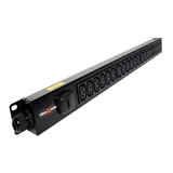 20 way vertical Slimline PDU - C13 IEC outlets with 3m lead c/w 13A (UK) Plug