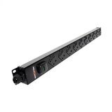 10 way vertical Slimline PDU R/H - 13A outlets with 3m lead c/w IEC C14 Plug