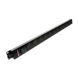 12 way vertical Slimline PDU R/H - 13A outlets with 3m lead c/w IEC C14 Plug