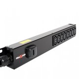 8 way vertical Slimline PDU - C13 IEC outlets with 3m lead c/w IEC C14 Plug