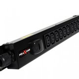 10 way vertical Slimline PDU - C13 IEC outlets with 3m lead c/w IEC C14 Plug