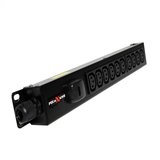10 way vertical Slimline PDU - C13 IEC with 3m lead c/w 16A Commando Plug