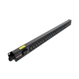 20 way vertical Slimline PDU - C13 IEC with 3m lead c/w 16A Commando Plug