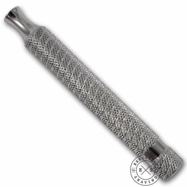 Stainless Steel Safety Razor Handle - Shiny Finish