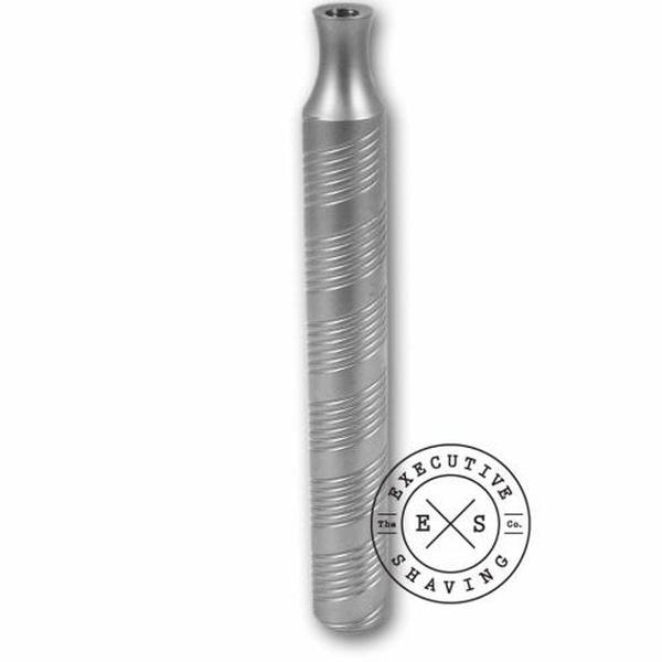 Stainless Steel Wide Spiral Safety Razor Handle - Matte Finish