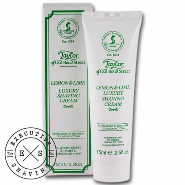 Taylor of Old Bond Street Lemon and Lime Shaving Cream Tube (75ml)