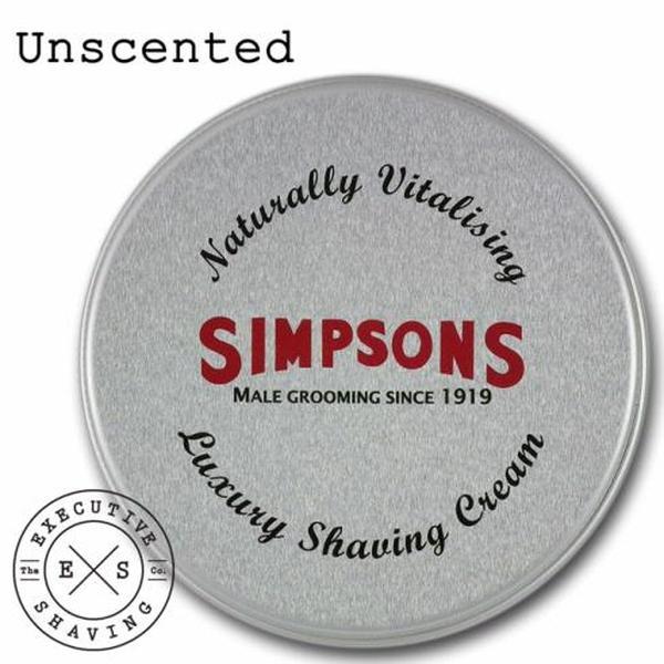 Simpsons Luxury Unscented Shaving Cream (125ml)