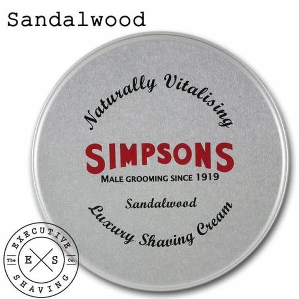 Simpsons Luxury Shaving Cream Sandalwood (125ml)
