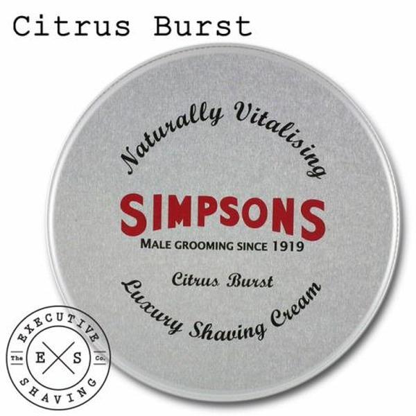 Simpsons Luxury Shaving Cream Citrus Burst (125ml)
