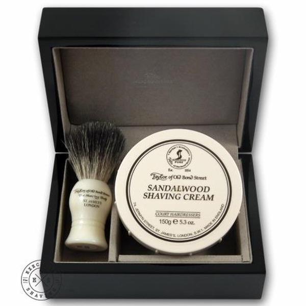 Taylor of Old Bond Street Sandalwood Gift Set in Wooden Box