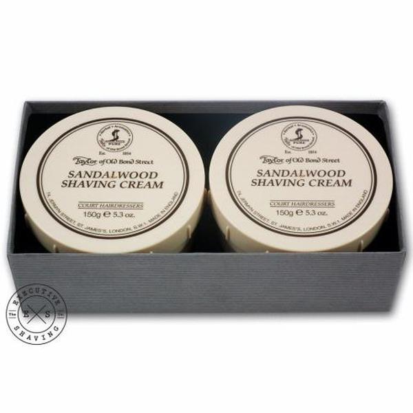 Taylor Of Old Bond Street Sandalwood Shaving Cream Gift Box (2x150 g)