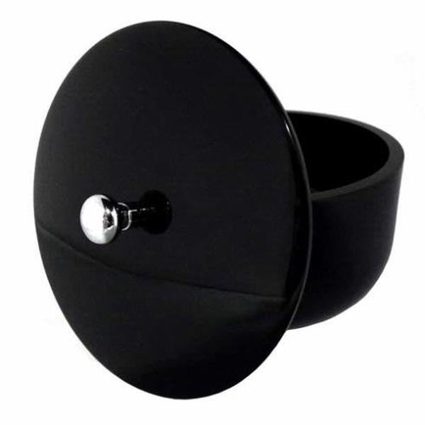 Black Acrylic Shaving Soap Lathering Bowl