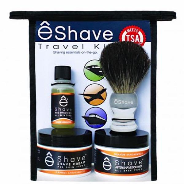 eShave Orange Sandalwood Travel Shave Kit