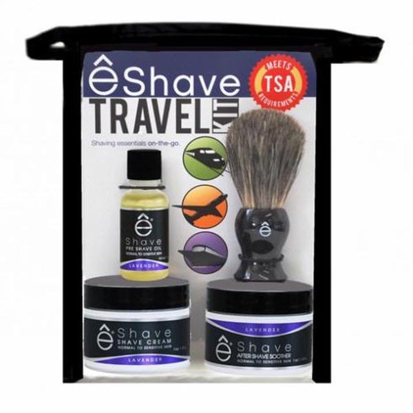 eShave Lavender Travel Shave Kit