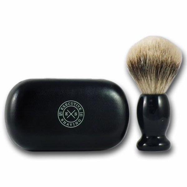 Executive Shaving Silvertip Badger Hair Travel Shaving Brush