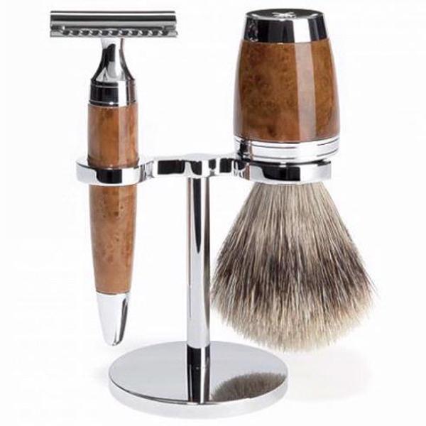 Muhle Thuya Wood 3 Piece Safety Razor Set