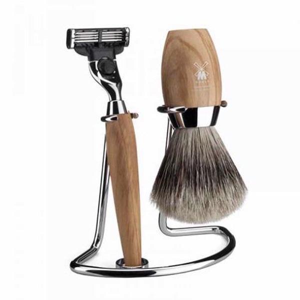Muhle Olivewood Mach3 Shaving Set