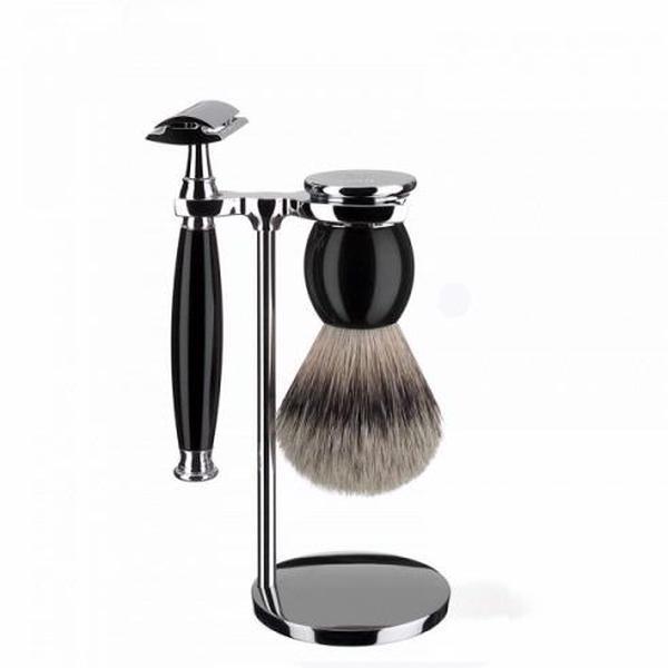 Muhle Sophist Safety Razor and Silvertip Brush Set