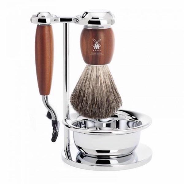 Muhle VIVO Plum Wood 4 Piece Mach3 Set