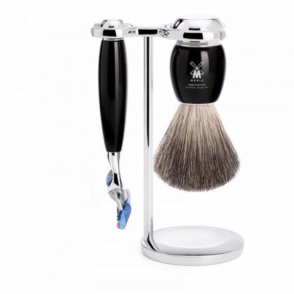 Muhle VIVO Black 3 Piece Fusion Shaving Set