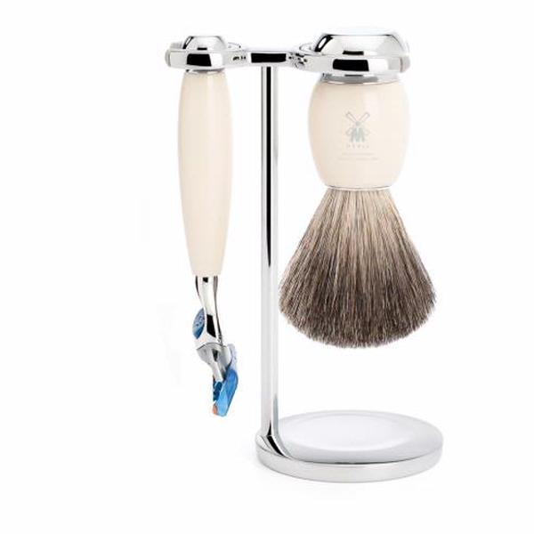 Muhle VIVO Ivory 3 Piece Fusion Shaving Set