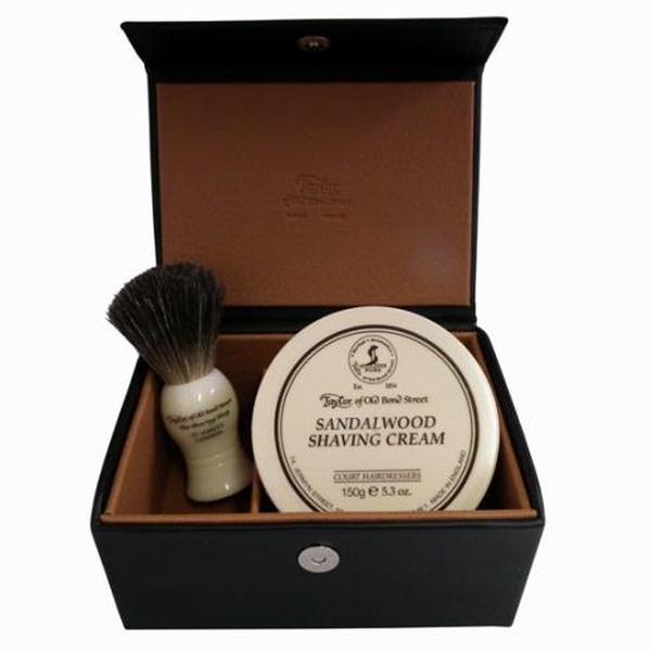 Taylor of Old Bond Street Luxury Sandalwood Shaving Cream & Brush Set