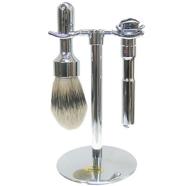 Merkur Futur 3 Piece Mirror Chrome Shaving Set