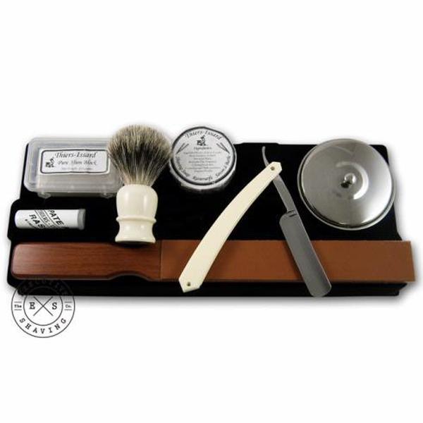 Thiers-Issard Open Razor Gift Set in Imitation Ivory