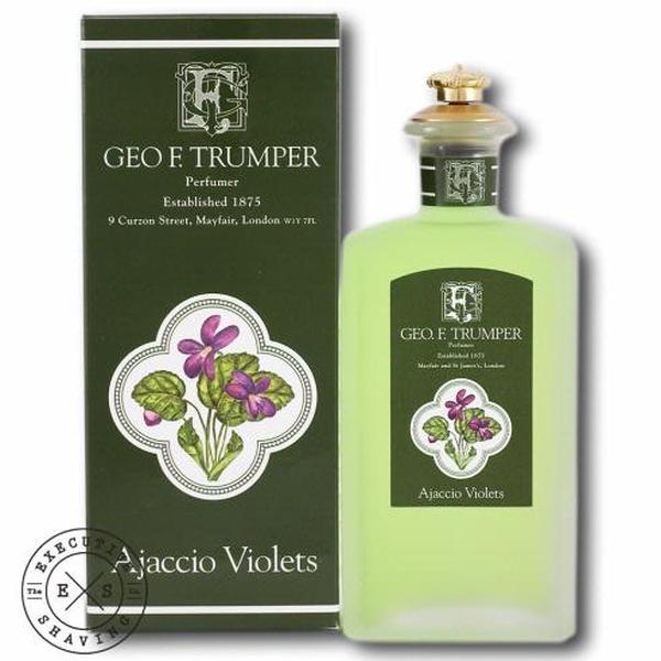 Geo F Trumper Ajaccio Violets Cologne Glass Crown Topped Bottle (100ml)