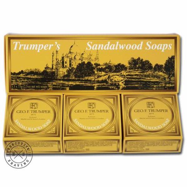 Geo F Trumper Sandalwood Hand Soap (3 x 75g)