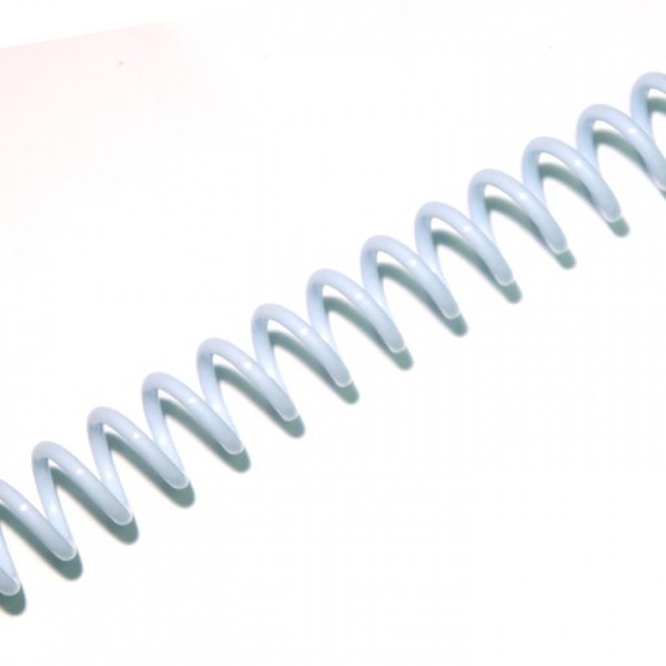 Plastic Coils 4:1 Pitch 12â€³ (White)