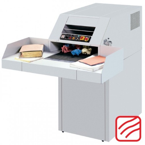 MBM Ideal Destroyit 4107 Strip-Cut Paper Shredder Level 2 1/2â€³ (2mm)